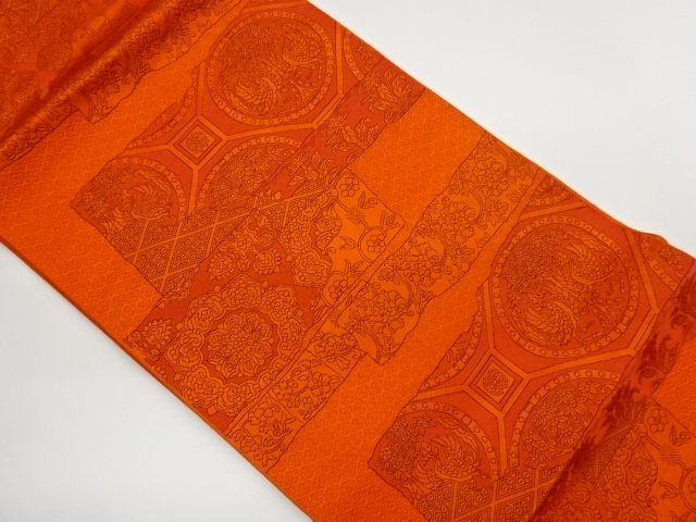 JAPANESE NAGOYA OBI / CHIKUZEN HAKATA / WOVEN PHOENIX